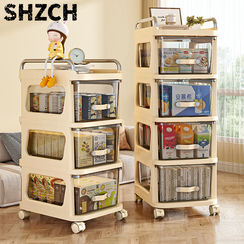 Baby Clothing Types - Carrello Portaoggetti Multifunzionale per Snack, Organizzatore