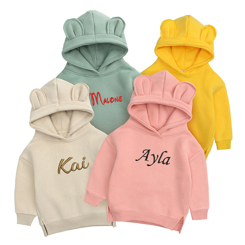 Baby Clothing Names - Felpa con cappuccio per orso per