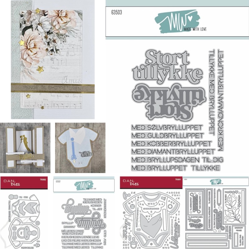 Baby Clothing Names - Stencil per fustellatura e goffratura con