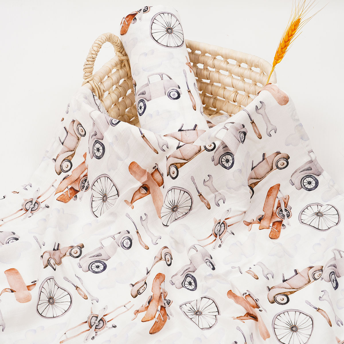 Baby Clothing Organic Cotton - Elinfant Stampa Digitale 1 pz Mussola