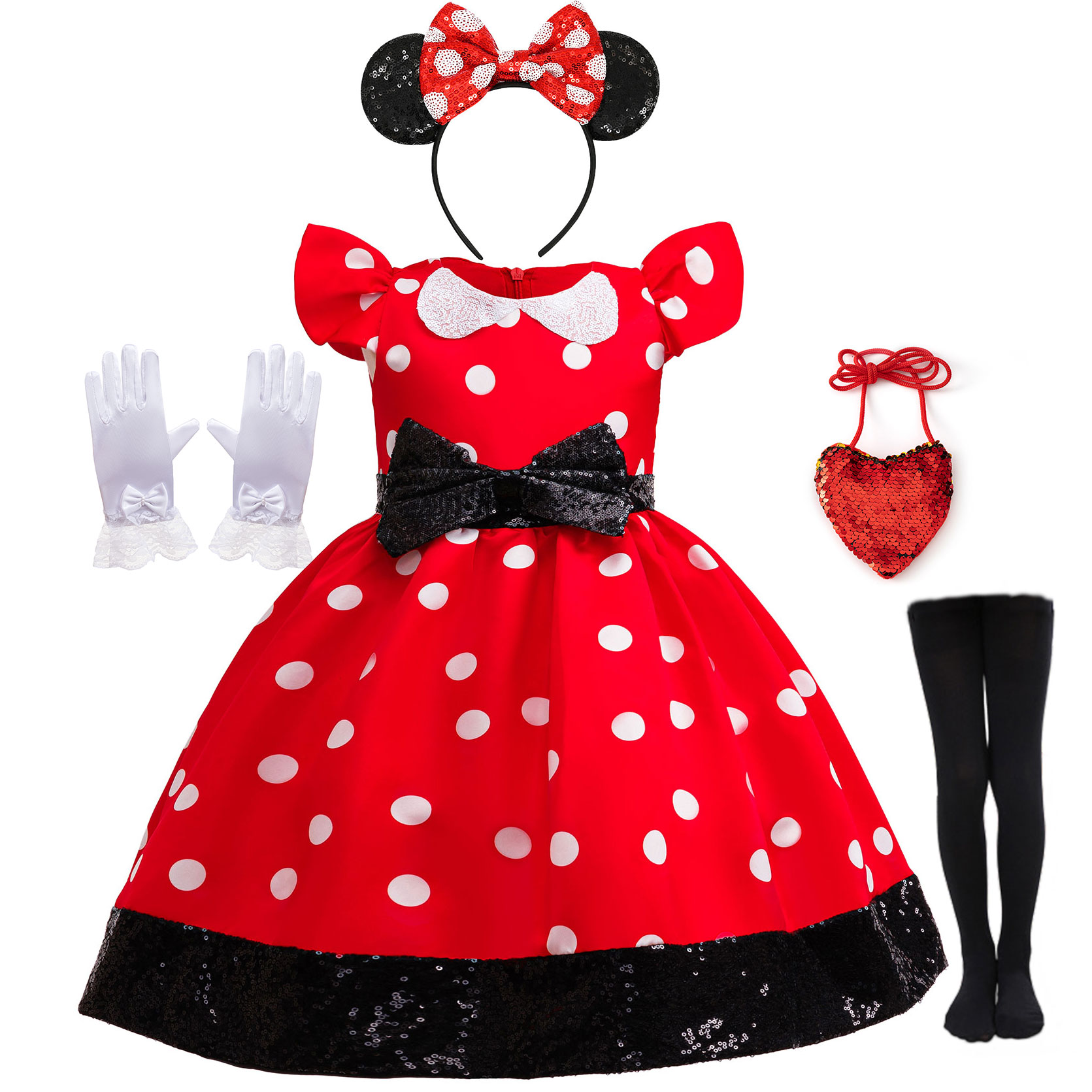 Baby Clothing Sizes - Grazioso Vestito da Principessa a Pois
