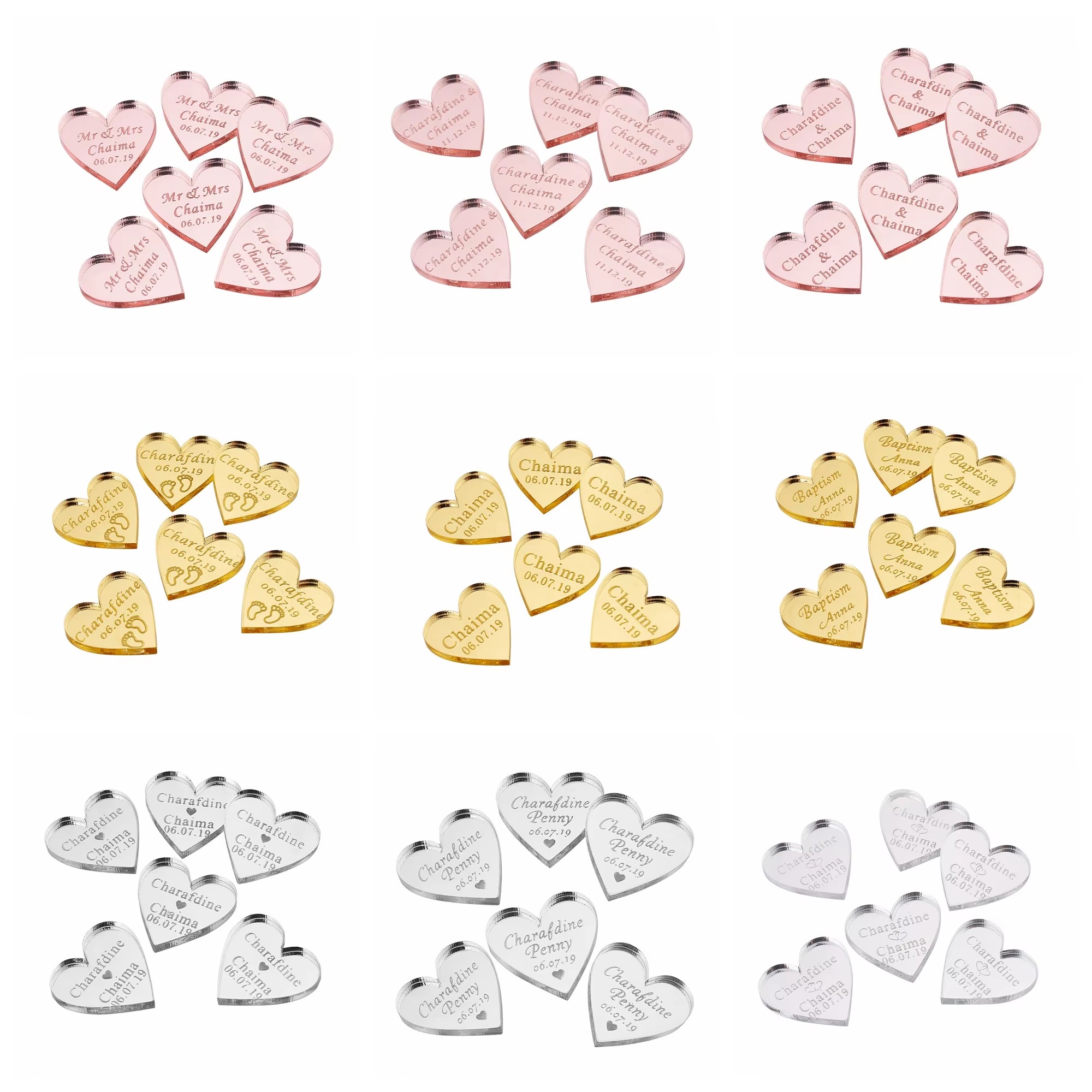 20/50/100Pcs Personalized Acry - Baby Clothing Names recensione e prezzo